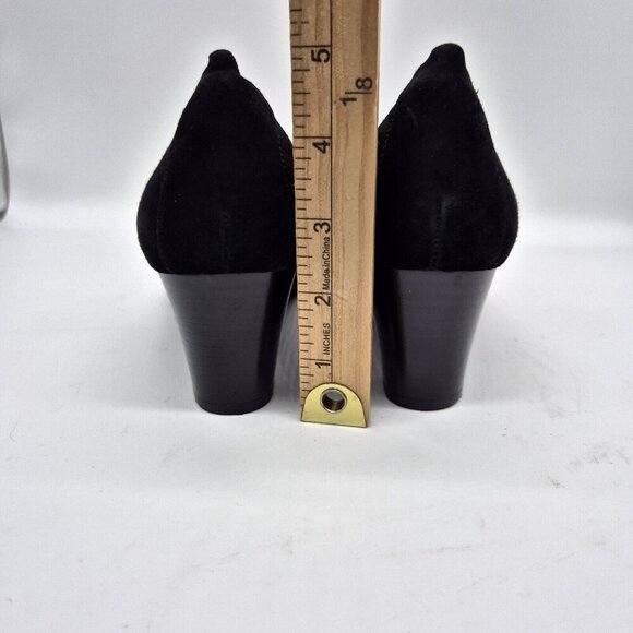 Vionic Women's Size 8 Wedge Heels Black Suede Leather  Shoes Pumps (76) - Picture 6 of 8